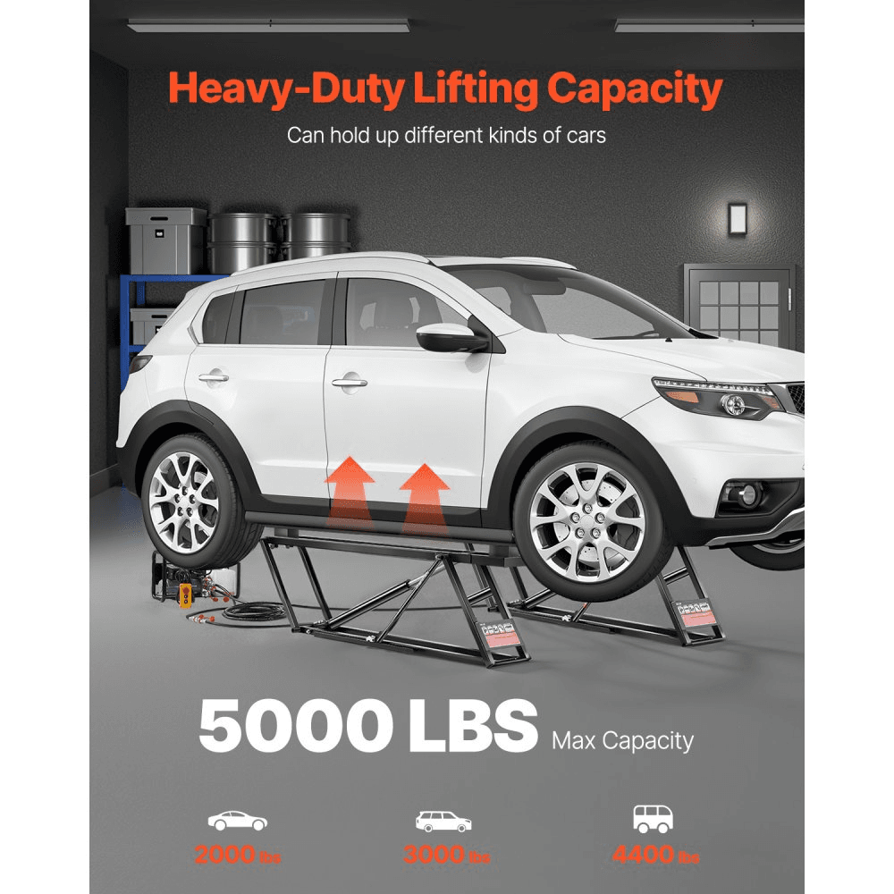 Garage Pro 5000 Lb Adjustable Car Lift with Remote Control Portable - Image 2