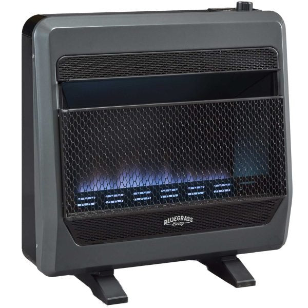 Bluegrass Living 30,000 BTU Natural Gas Ventless Blue Flame Space Heater with Blower and Base Feet B30TNB-BB - Image 2