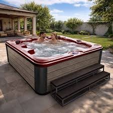 American Spas 7-Person 40-Jet Premium Acrylic Bench Spa Standard Hot Tub with Ozonator and 5.5kW Heater - Image 4