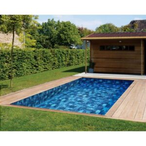Piscine bois rectangulaire Pierre de Bali 350 x 200 x 71 cm